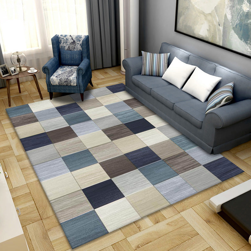 Simple geometric printing carpet