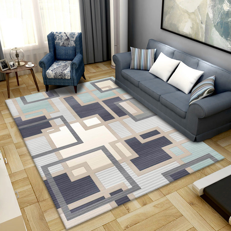 Simple geometric printing carpet