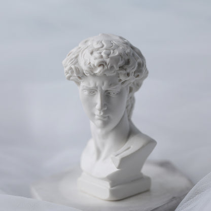 Gypsum portrait candle mold