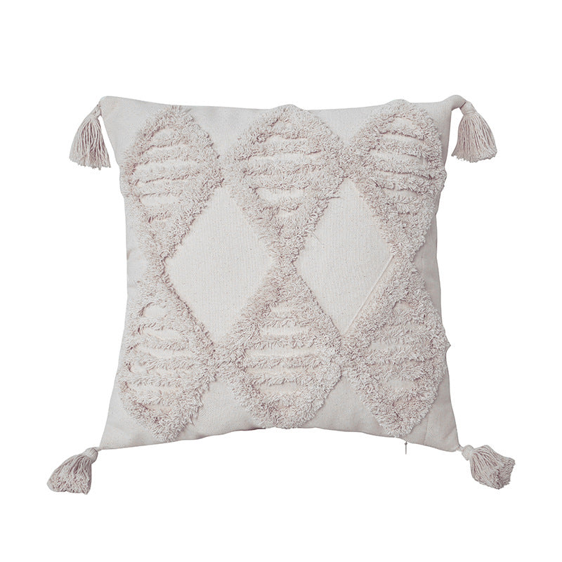 Tufted pillow cushion cover