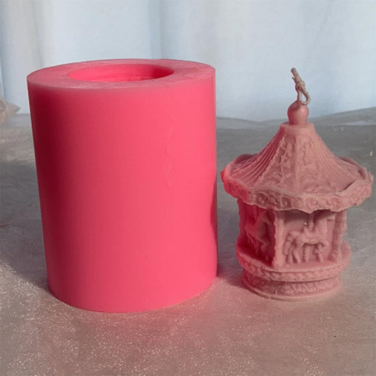 Carousel Candle Mold Handmade Candle Silicone Mold