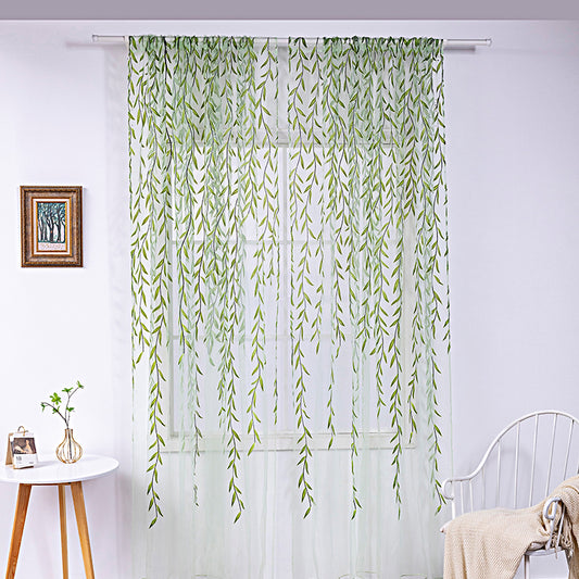 Inverted Willow Wicker Offset Printing Curtains Printing Window Screens Living Room Balcony Window Screens