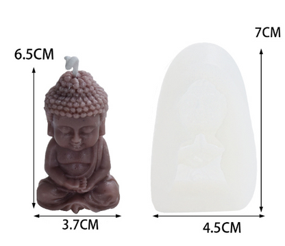 Candle Aromatherapy Silicone Plaster Pendant Decoration Making Buddha Candle Mold