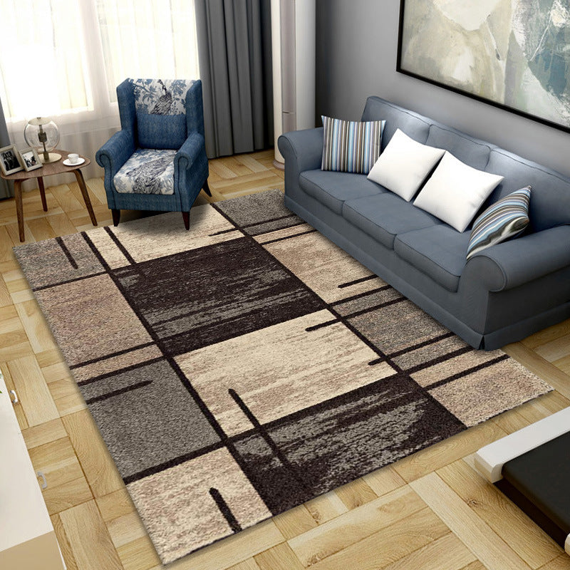 Simple geometric printing carpet