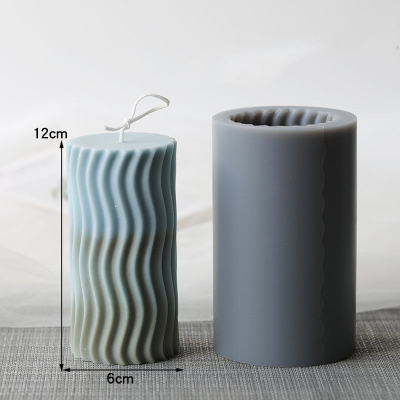 Different cylindrical candle mold