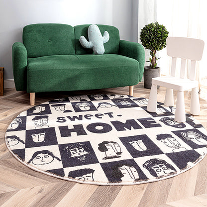 Student Dormitory Round Carpet Living Room Carpet Bedroom Sofa Mat