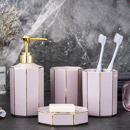 Four-piece bathroom set