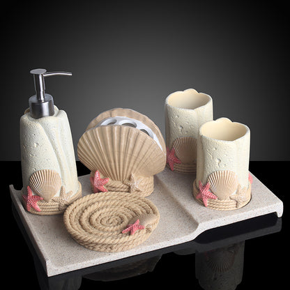 Creative Bathroom Five-piece Bathroom Toilet Set