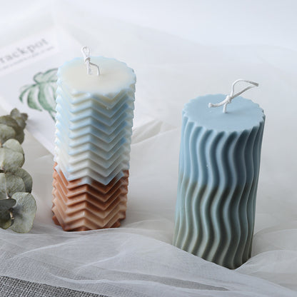 Different cylindrical candle mold