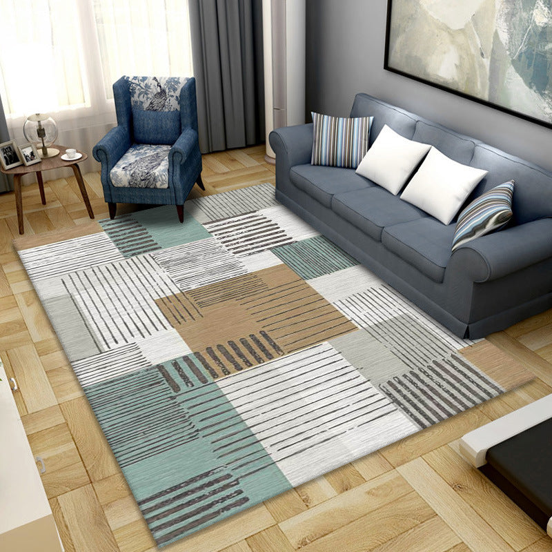 Simple geometric printing carpet