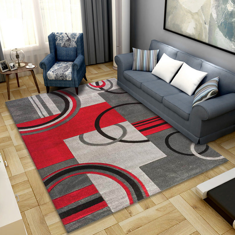 Simple geometric printing carpet