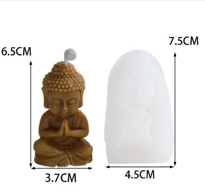 Candle Aromatherapy Silicone Plaster Pendant Decoration Making Buddha Candle Mold