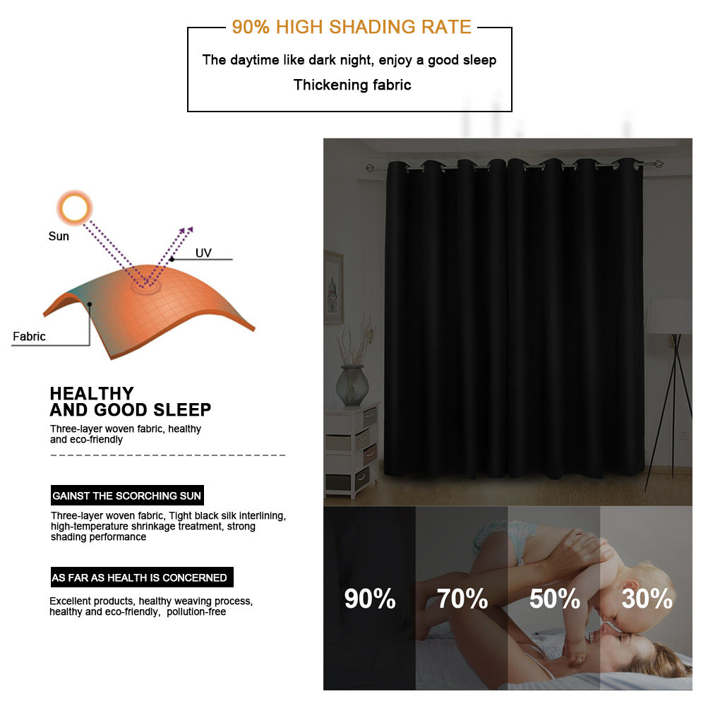 Nordic Style Cloth-insulated Curtains