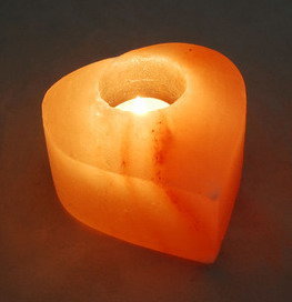 Himalayan Rose Salt Lamp Candle Holder Romantic Candle Light Dinner Candle Holder