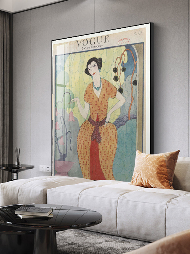 Retro Old Posters Fashion Clothing Magazines Figures Living Room Decorative Paintings Desktop Decorations Hanging Paintings