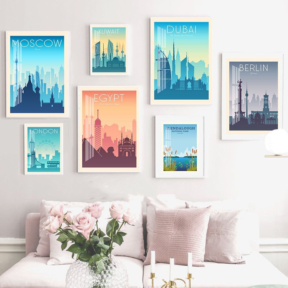 Fashion Travel Printing Posters Canvas Paintings