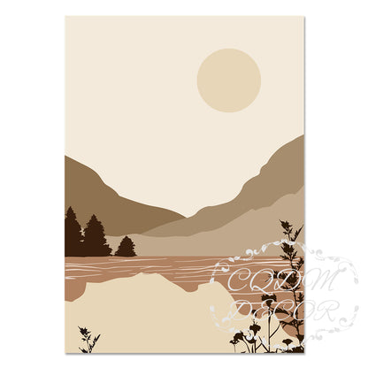 Leaf Landscape Canvas Paintings Nordic Posters And Printed Murals